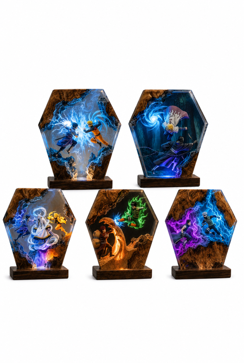 Minato Vs Obito Resin Lamp