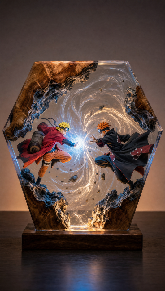 Naruto Vs Pain Resin Lamp